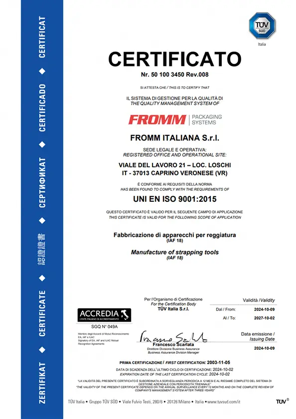 ISO 9001 (FROMM Tools)